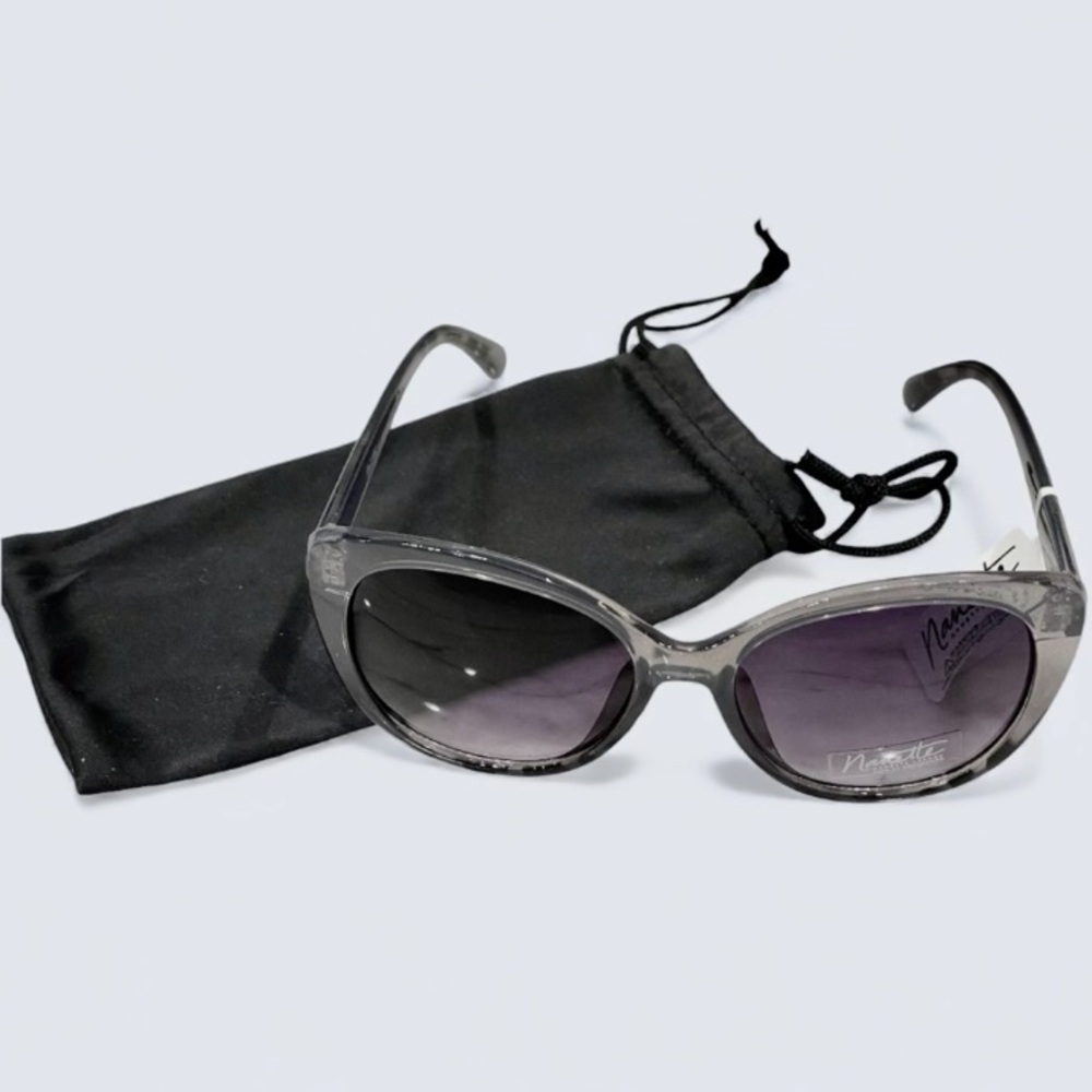 Nanette Lepore Grey Animal Cat Eye Sunglasses